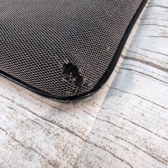 Coach Kitt Messenger Crossbody In Jacquard and Black Leather Silver Hardware - Picture 2 of 9